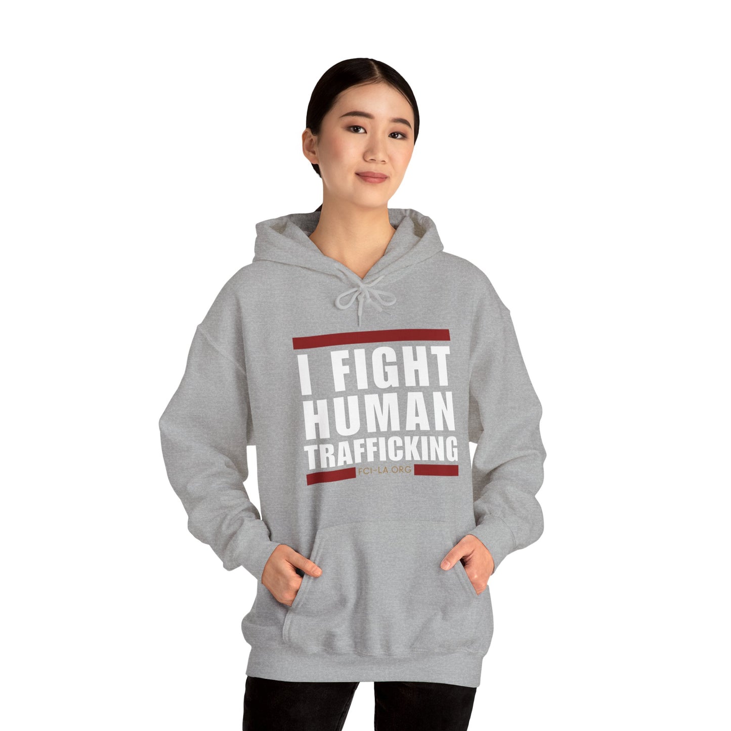 Unisex Heavy Blend™ Hooded Sweatshirt (I fight in white)