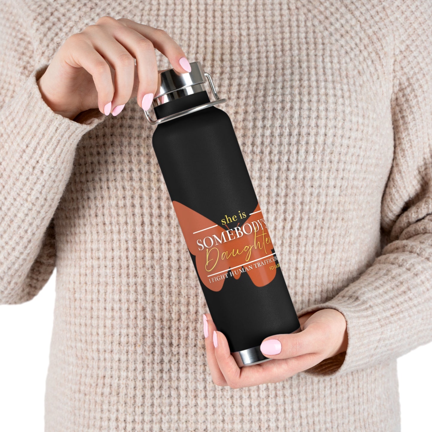 Copper Vacuum Insulated Bottle, 22oz