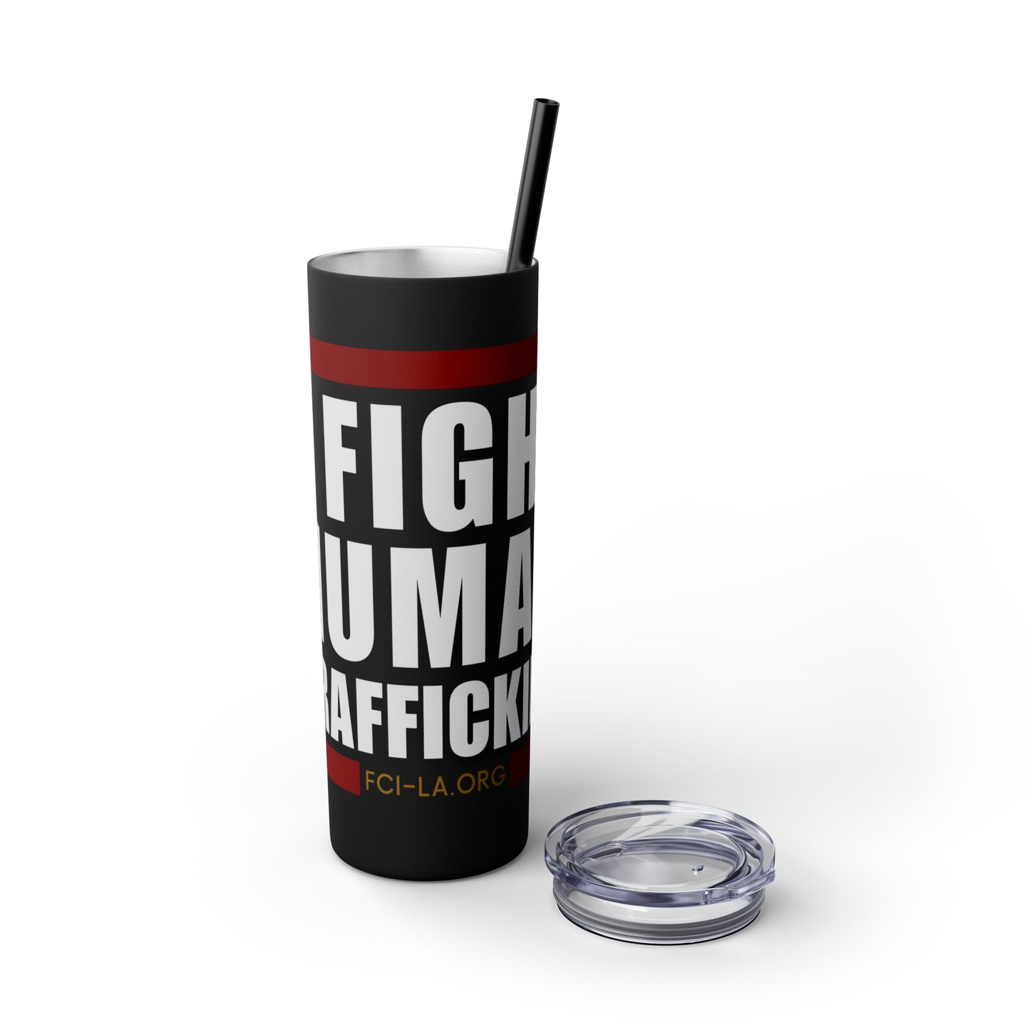 Skinny Tumbler with Straw, 20oz