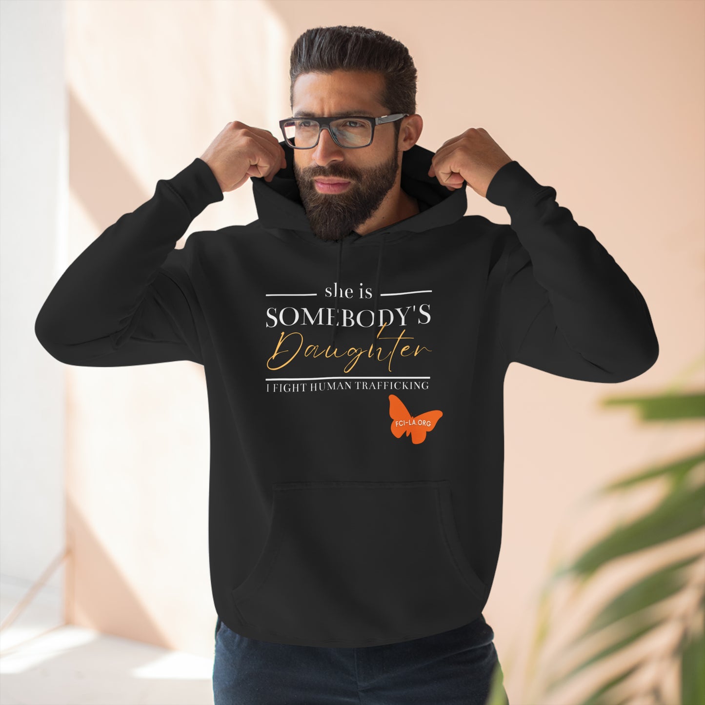 Unisex Premium Pullover Hoodie - Somebody's Daughter