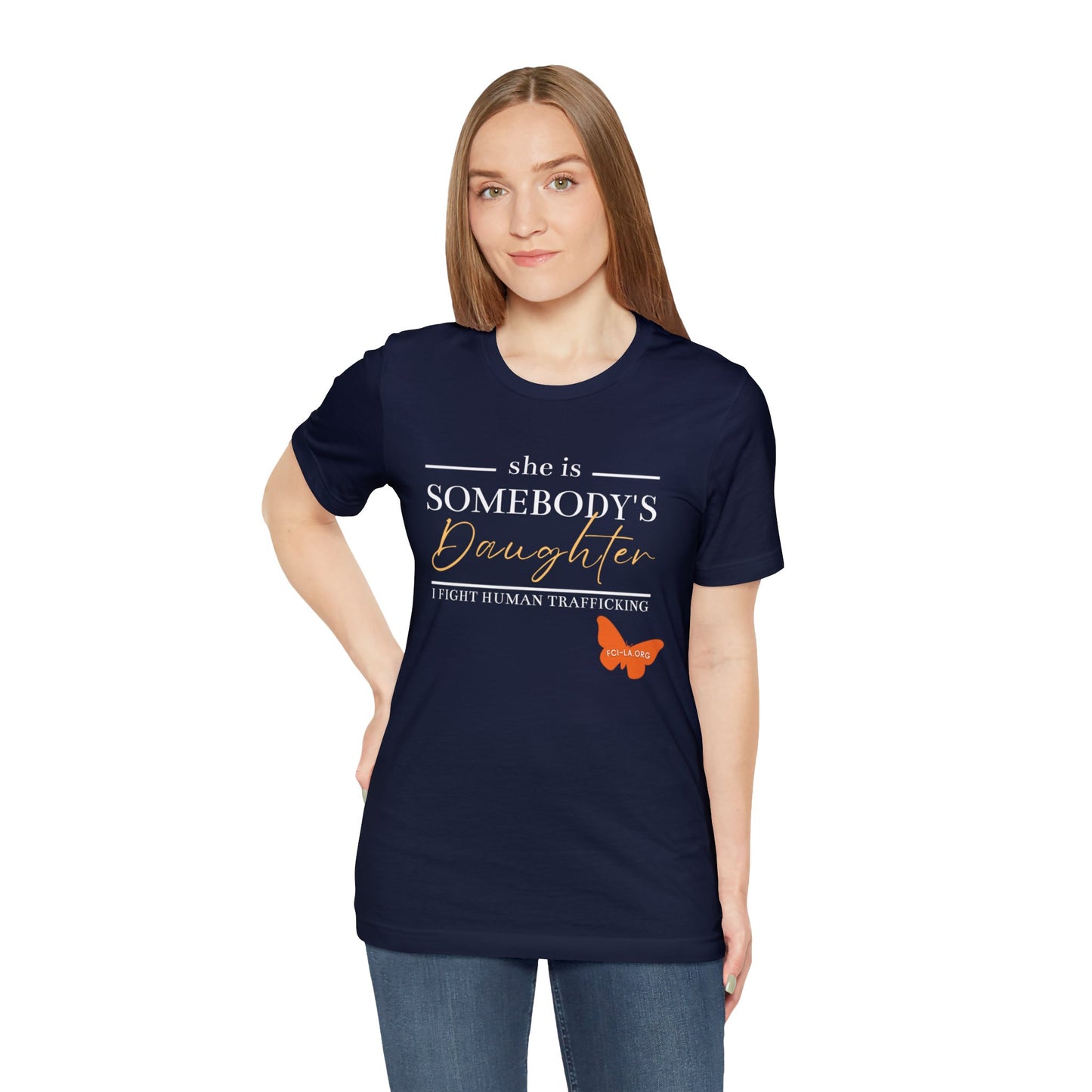 Unisex Jersey Short Sleeve Tee - Somebody's Daughter