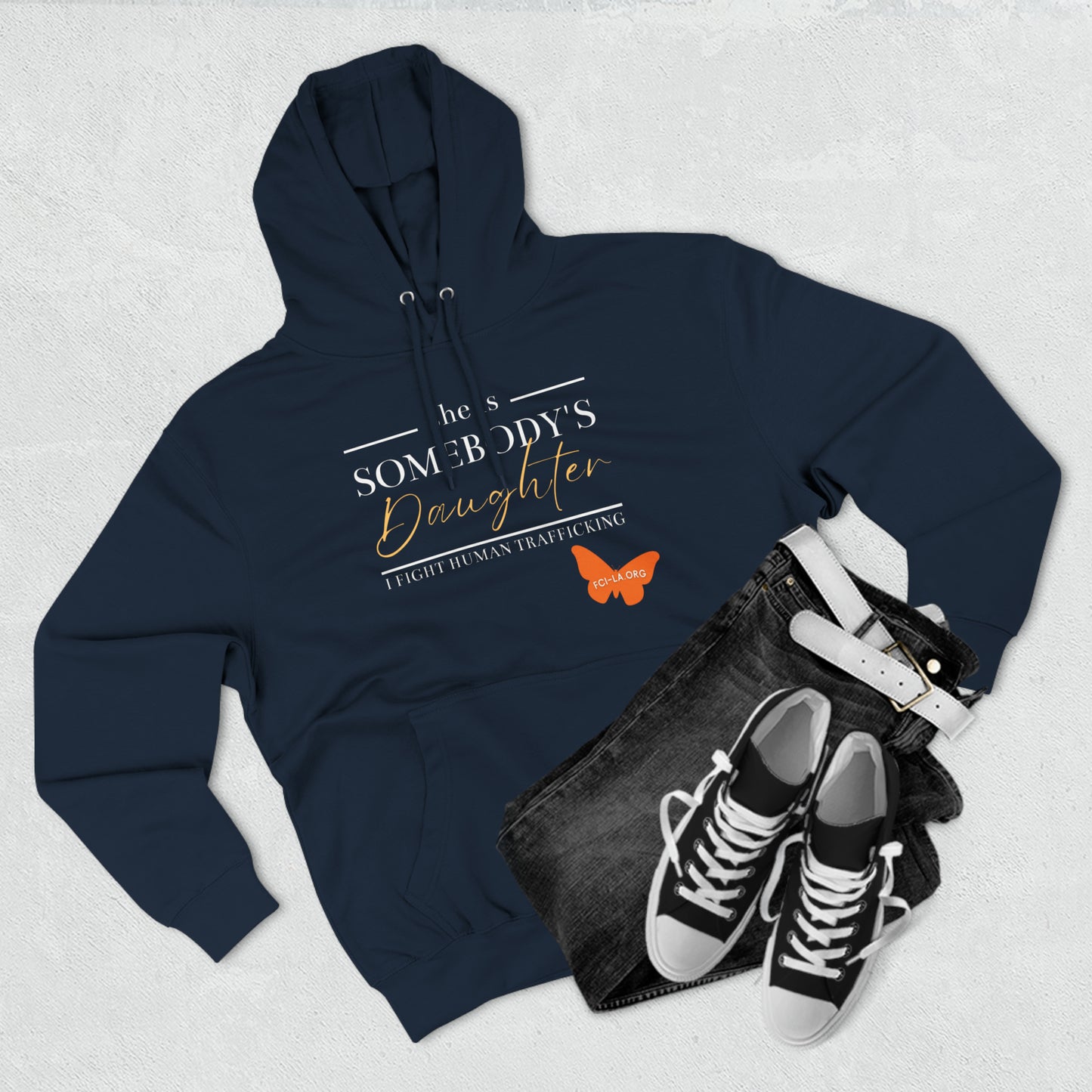 Unisex Premium Pullover Hoodie - Somebody's Daughter