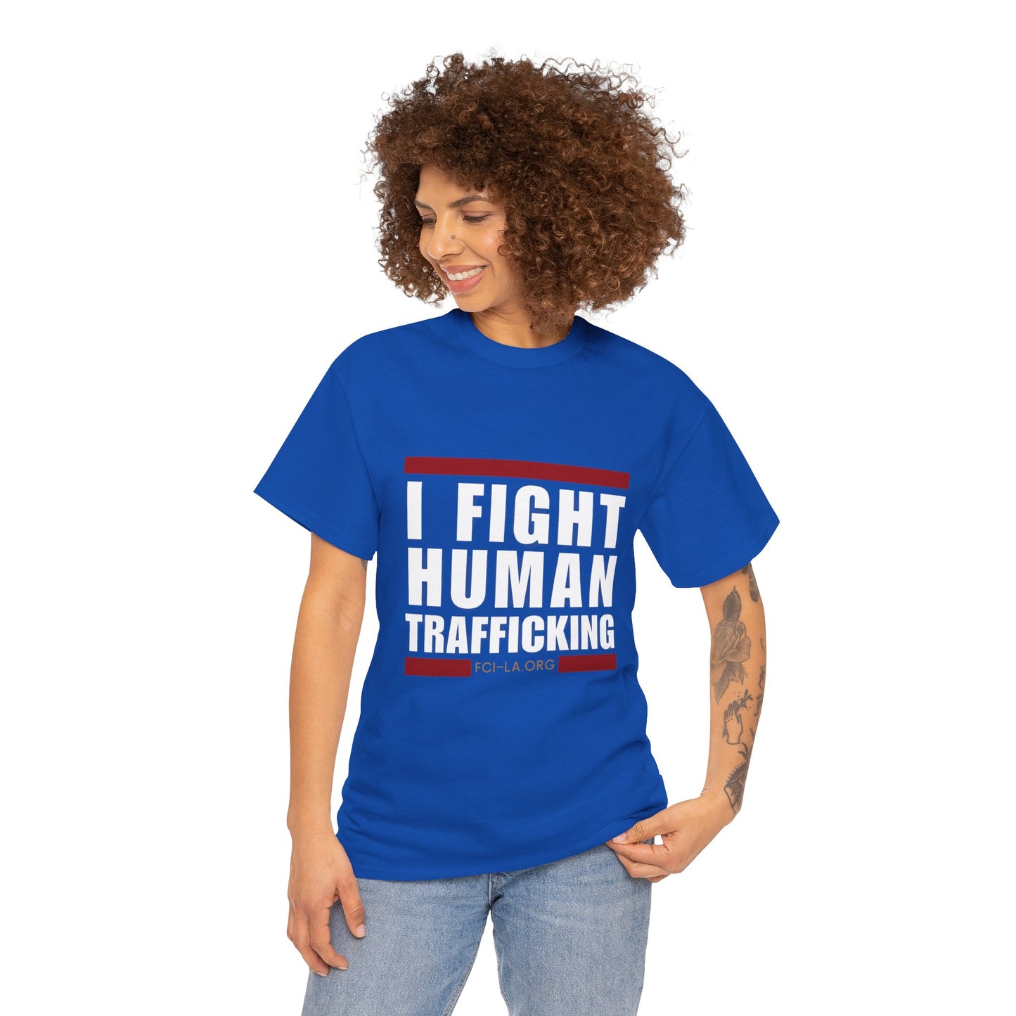 Unisex Heavy Cotton Tee (blue)