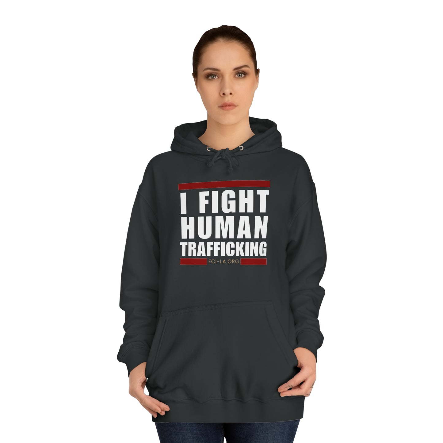 Unisex Hoodie (I fight) Black