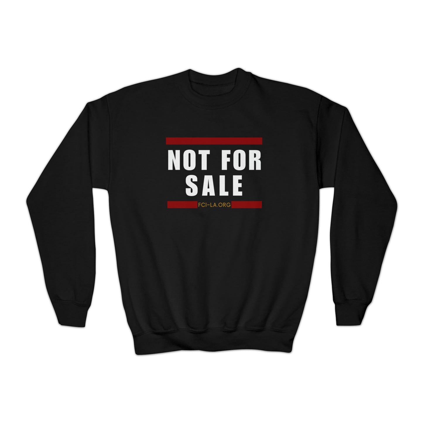 Youth Crewneck Sweatshirt - Not for Sale (black)