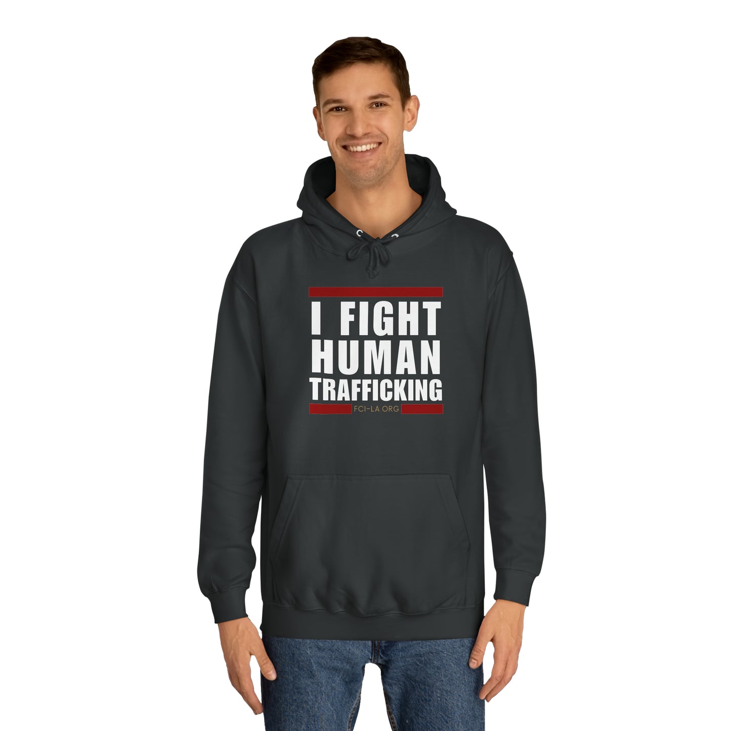 Unisex Hoodie (I fight) Black