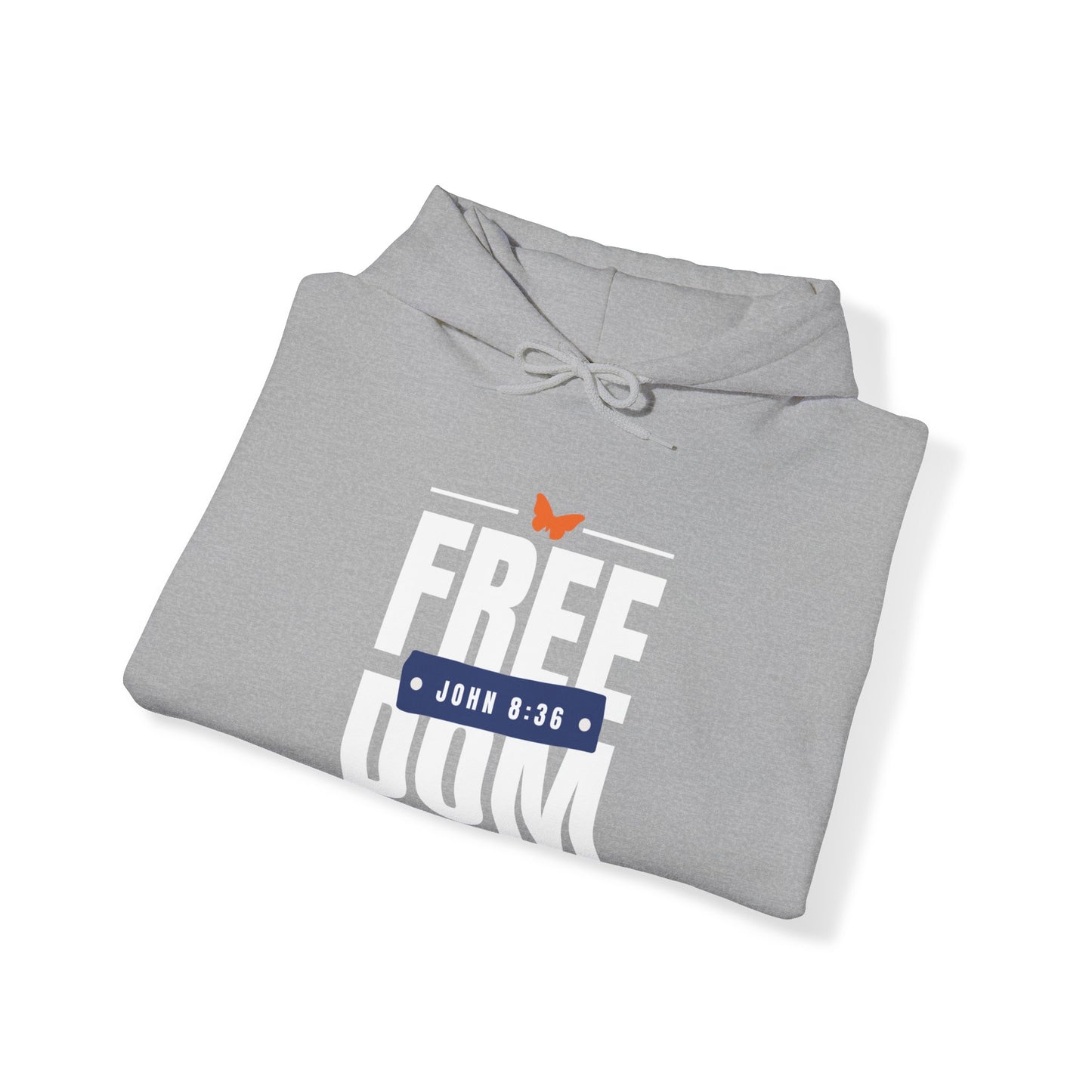 Unisex Heavy Blend™ Hooded Sweatshirt (white & blue)