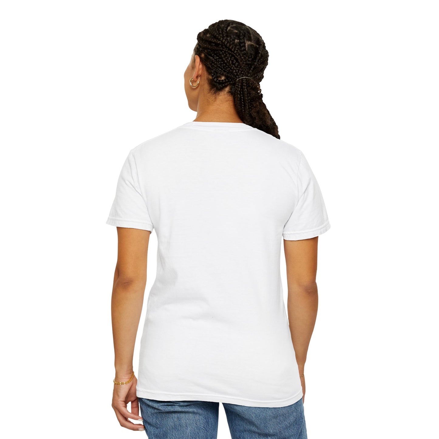Unisex T-shirt (white & gold)