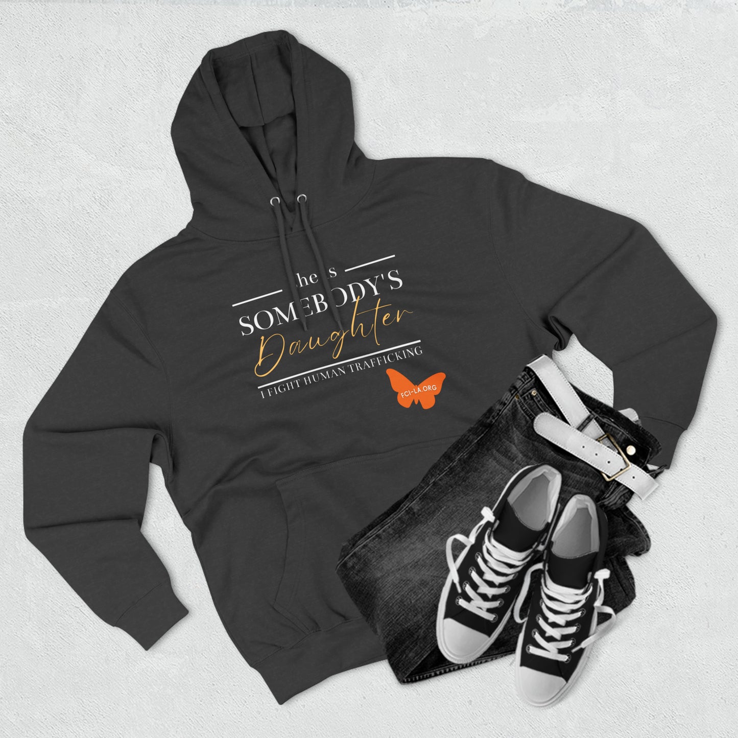 Unisex Premium Pullover Hoodie - Somebody's Daughter