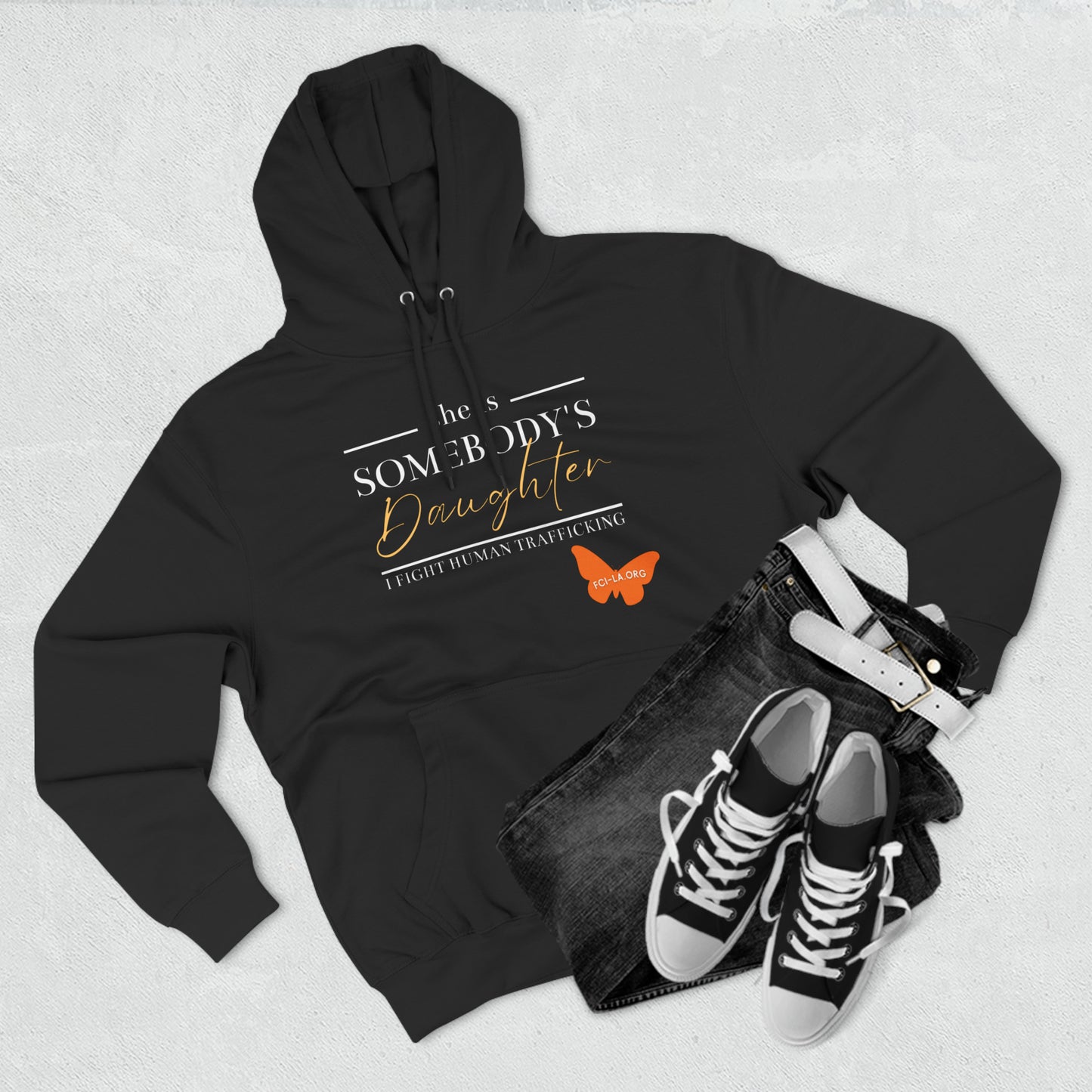 Unisex Premium Pullover Hoodie - Somebody's Daughter
