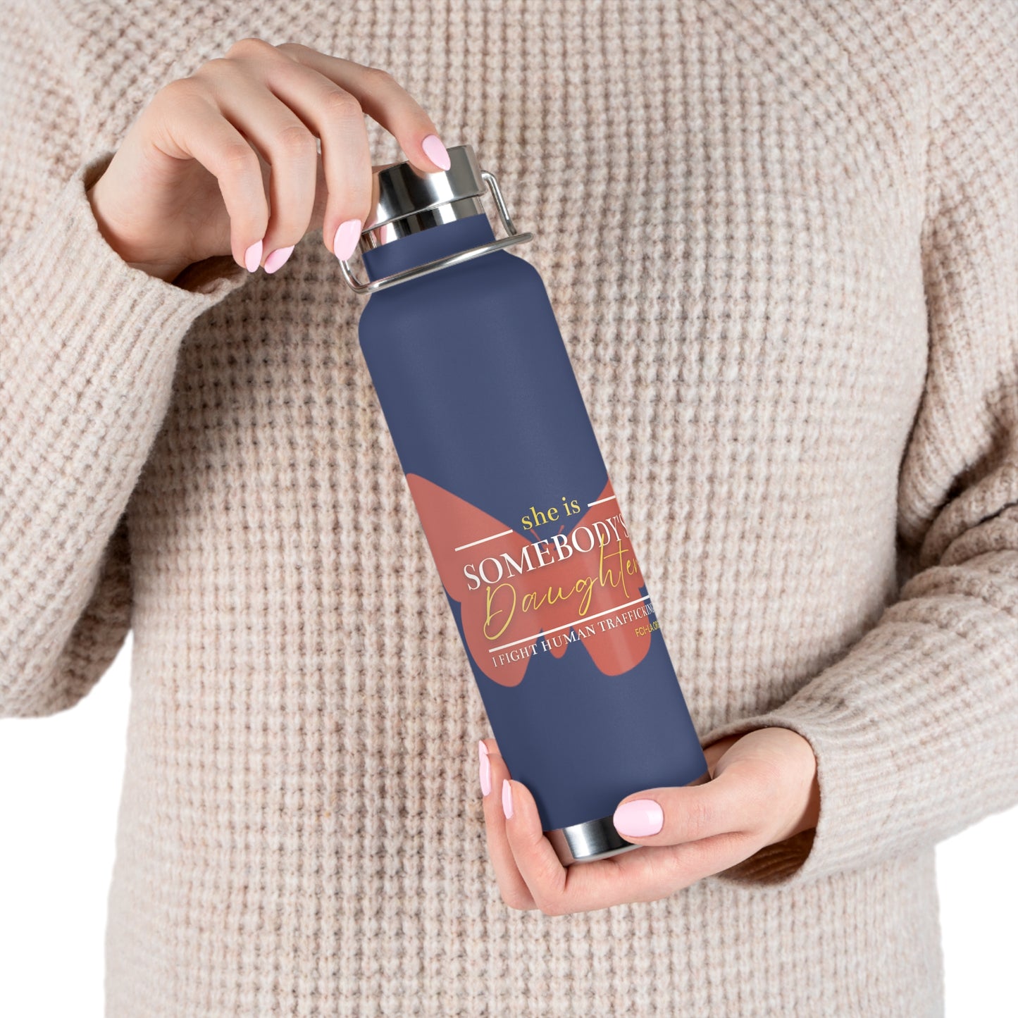 Copper Vacuum Insulated Bottle, 22oz