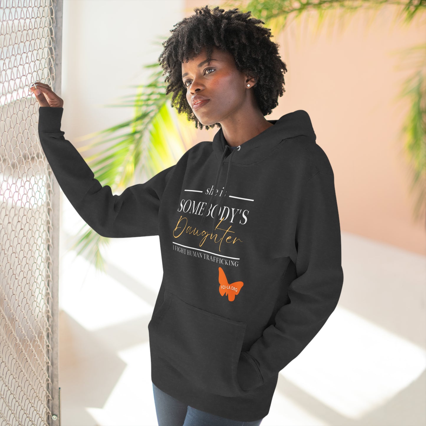 Unisex Premium Pullover Hoodie - Somebody's Daughter