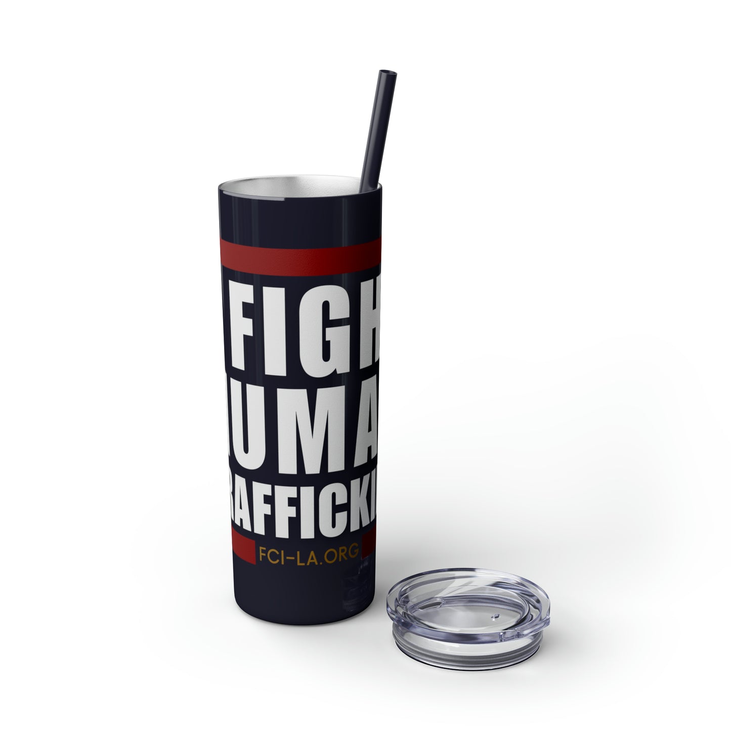 Skinny Tumbler with Straw, 20oz