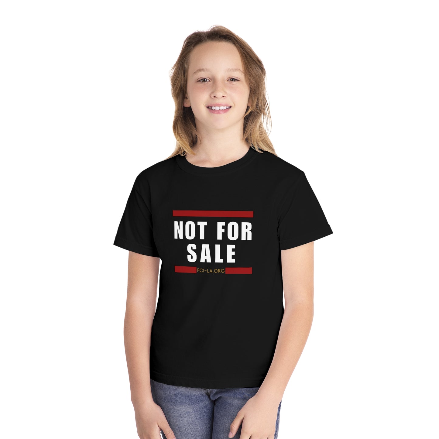 Youth Midweight Tee - Not for Sale (black)